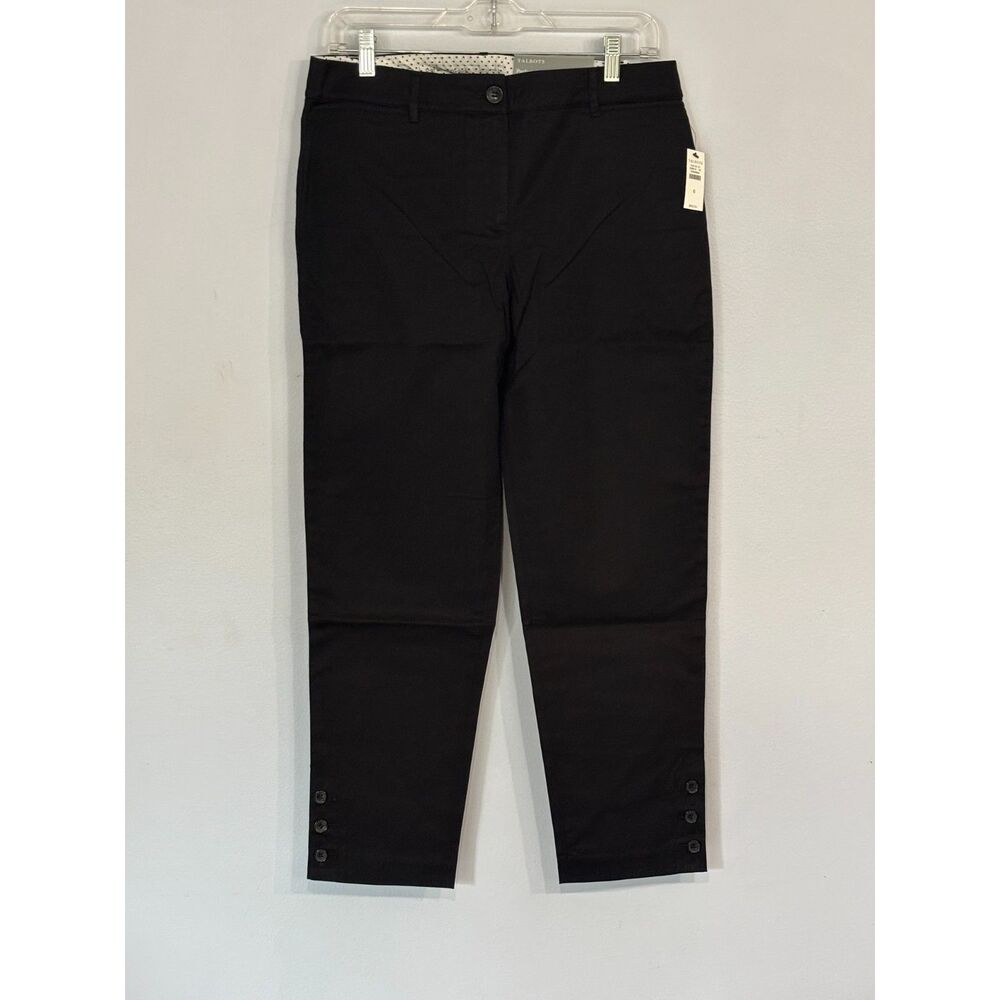 Talbots Black Perfect Crop Slim-Leg Women’s Chinos Pants Size 6